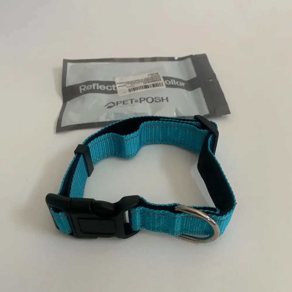 Pet &Posh Reflective Dog Leash And Collar Size M Brand New